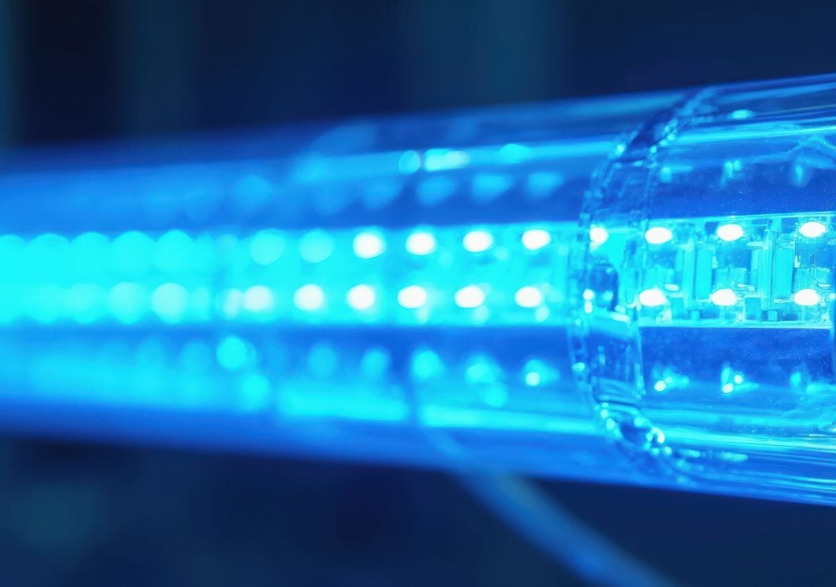 Bright blue LED