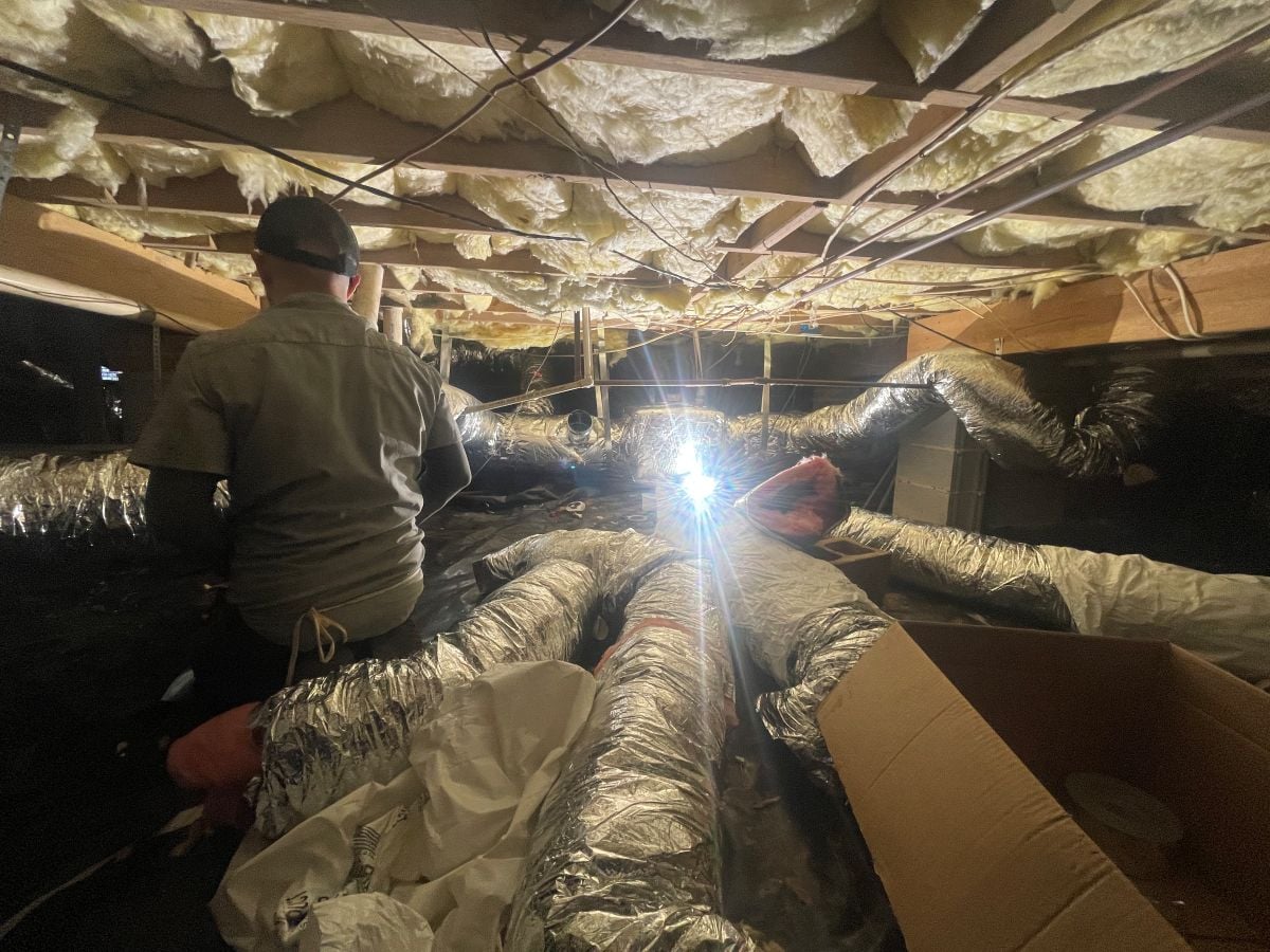 Air duct cleaning by Panther HVAC