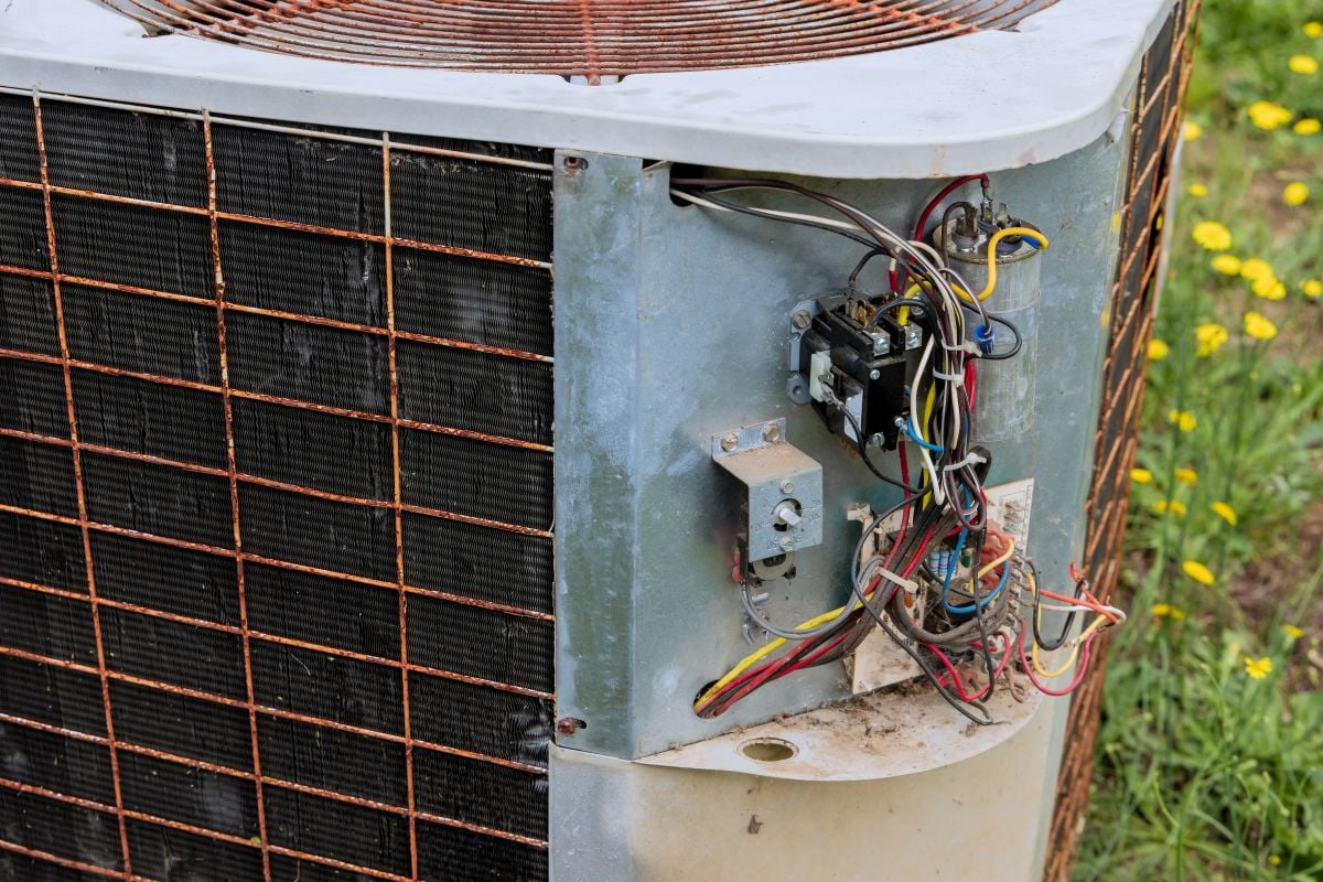 Replacing the old conditioner in a home central air conditioning system